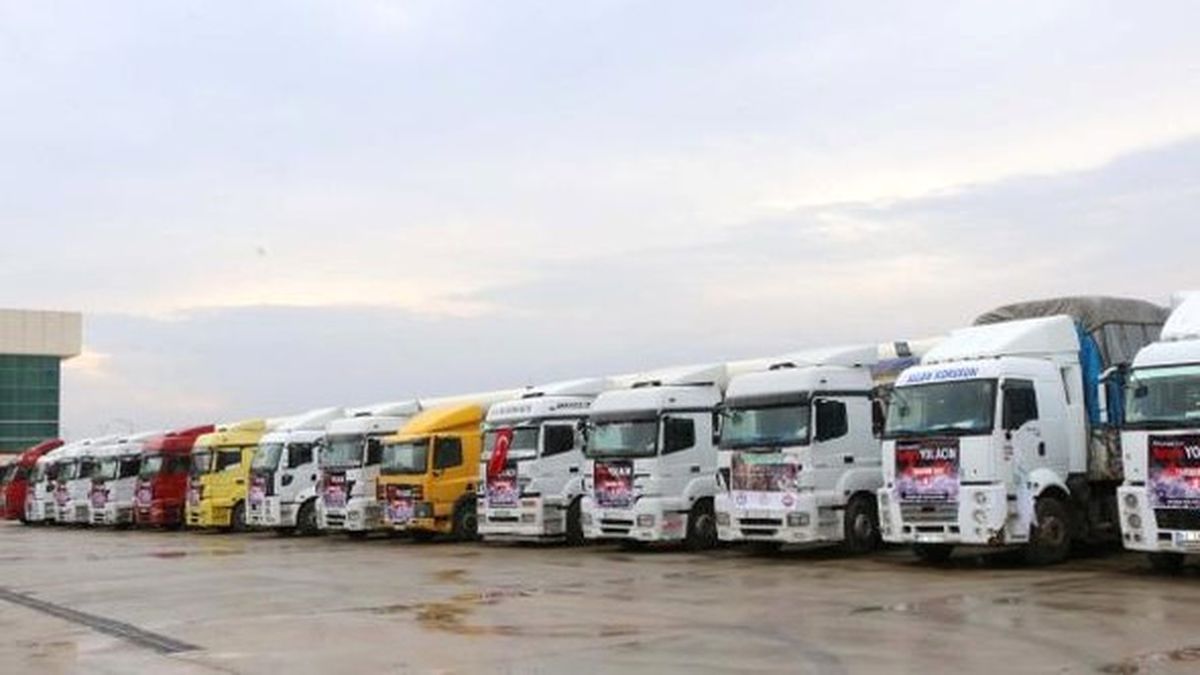 Adıyaman\'dan Halep\'e 26 Tır İnsani Yardım