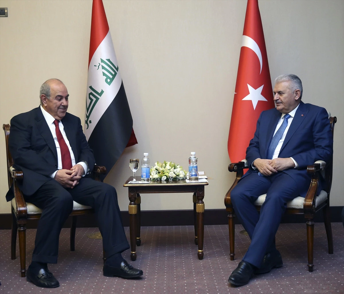 Başbakan Yıldırım, Irak Cumhurbaşkanı Yardımcısı İyad Allavi ile Görüştü