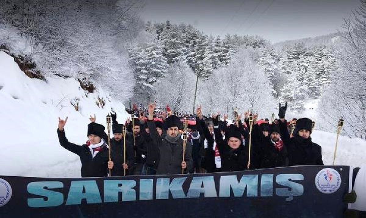 Bolu\'da - 18 Derece Soğukta Sarıkamış Şehitleri Anıldı