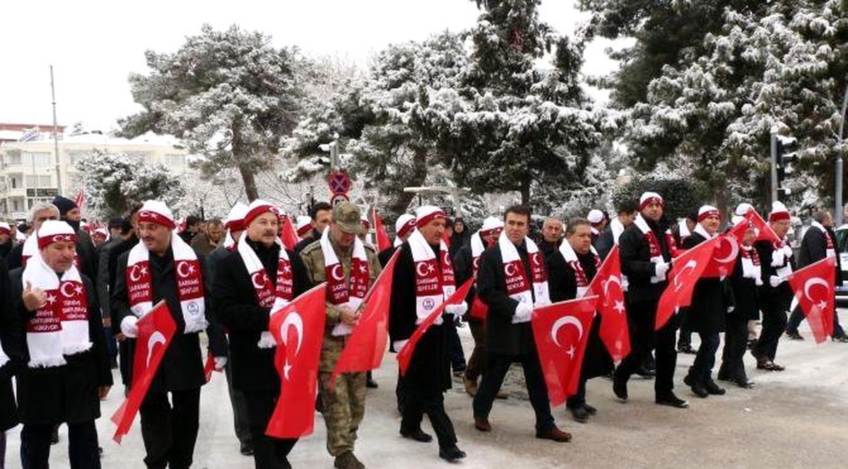 Burdur\'da Sarıkamış Şehitleri İçin Yürüyüş