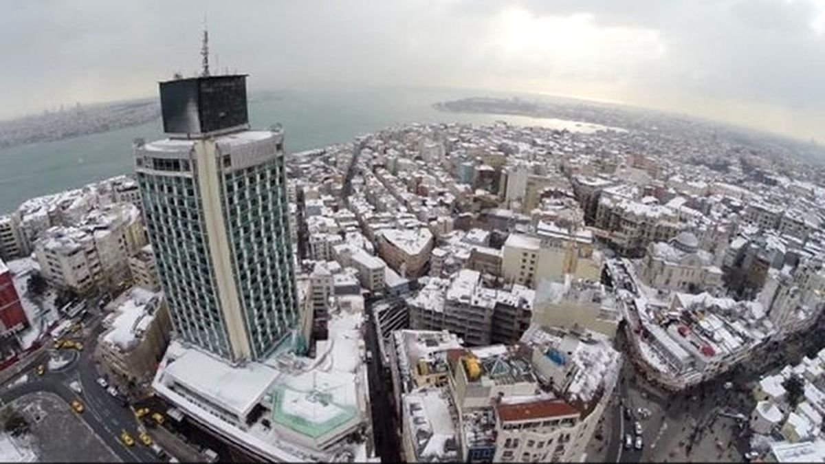Havadan Görüntülerle Kar Altında İstanbul