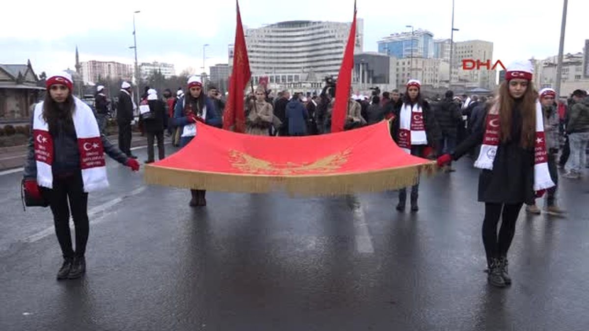 Kayseri\'de Sarıkamış Şehitleri Için Yürüyüş Yapıldı