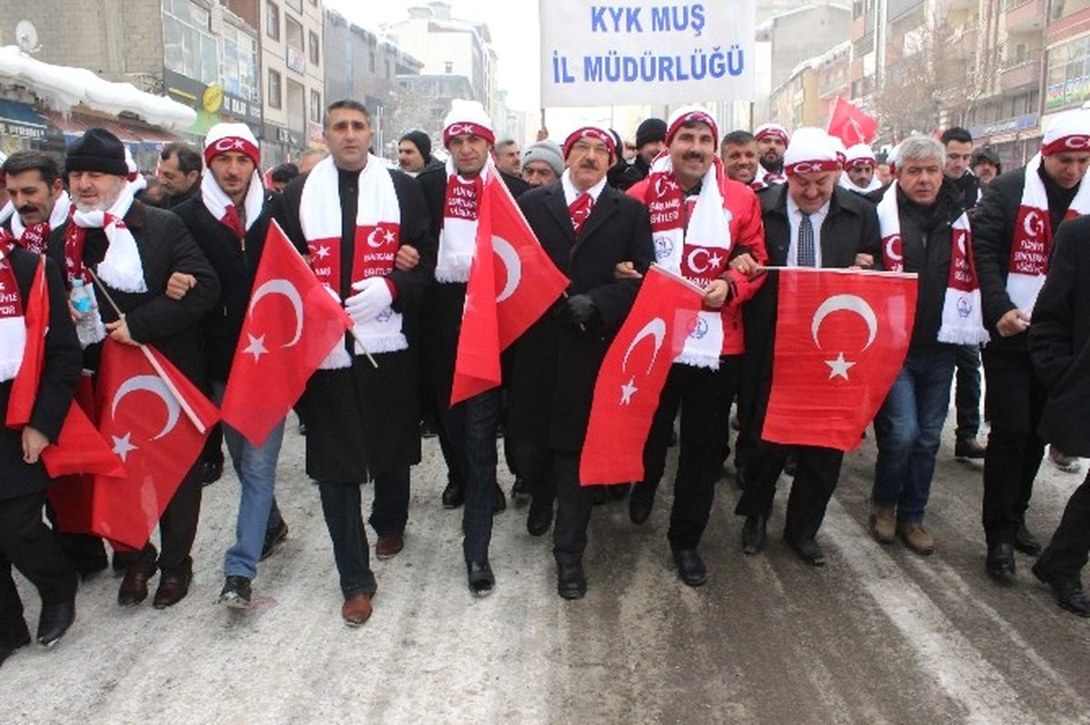 Muşlular \'Sarıkamış Şehitleri\' İçin Yürüdü