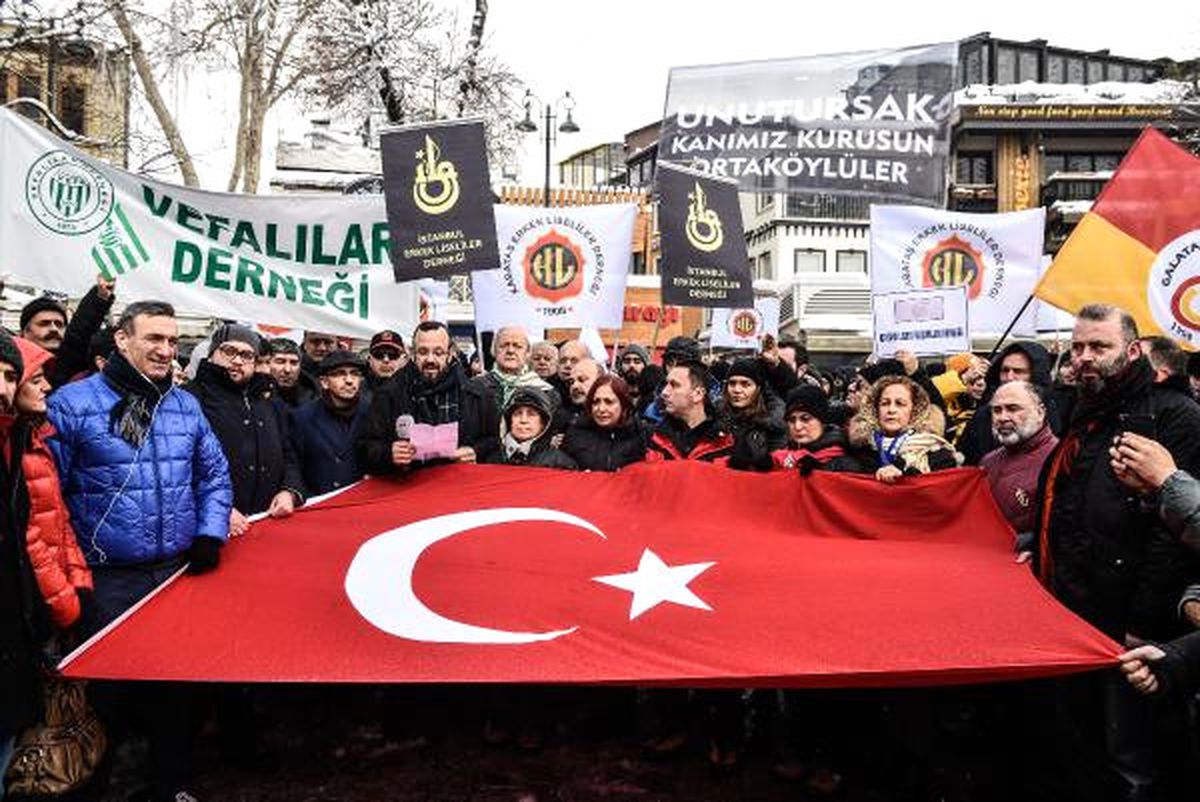 Ortaköy\'de Terör Protesto Edildi...