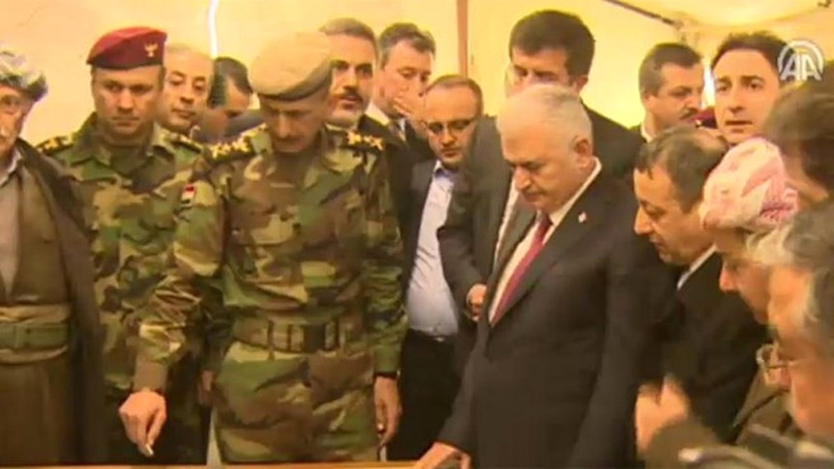 Yıldırım Erbil\'deki Peşmerge Cephesini Ziyaret Etti
