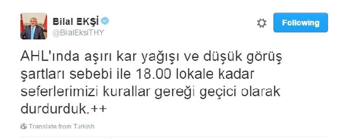Atatürk Havalimanı\'nda Görüş Düştü, Seferler 18: 00\'e Kadar Durdu