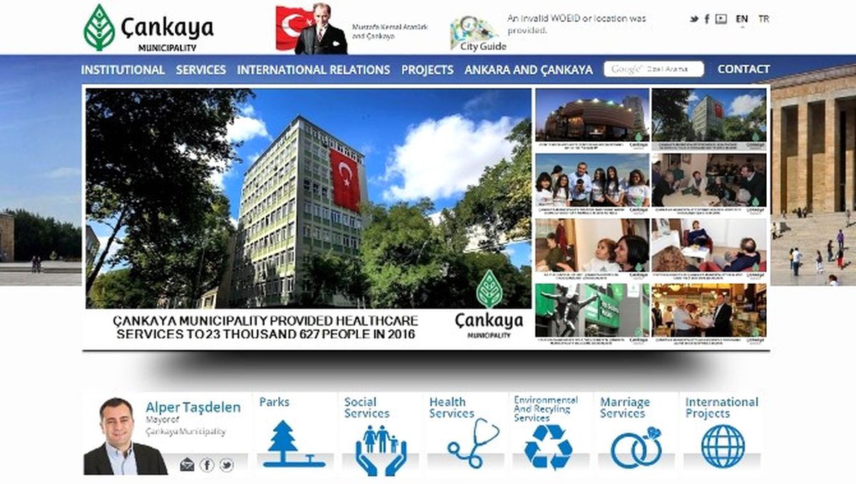 Çankaya\'nın Web Sitesi Artık İki Dilli