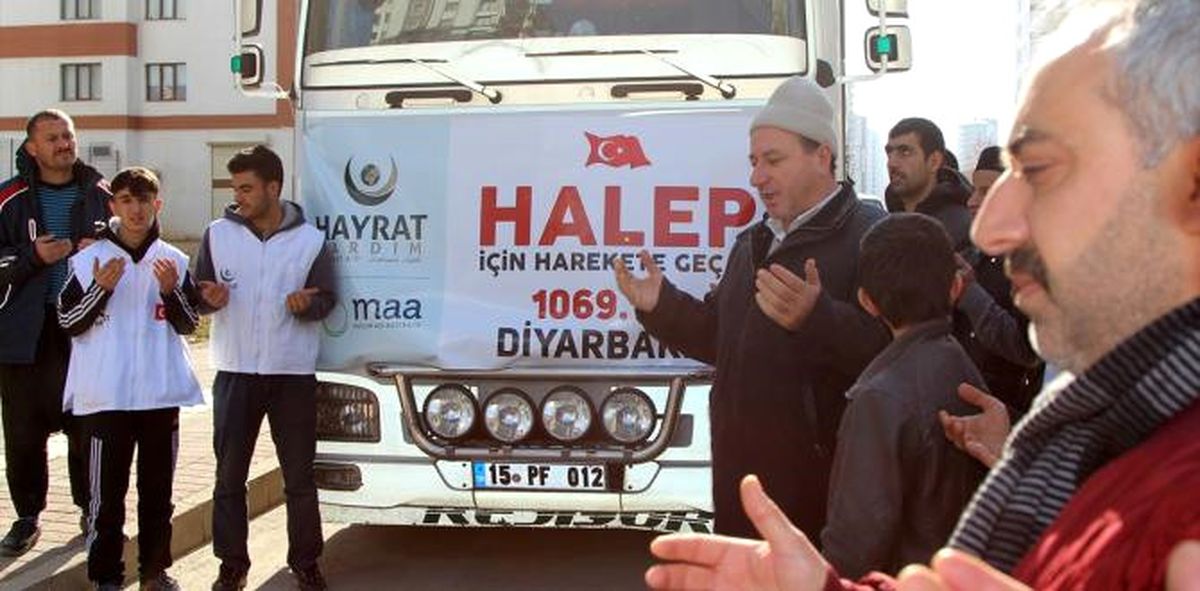 Diyarbakır\'dan Halep\'e İnsani Yardım