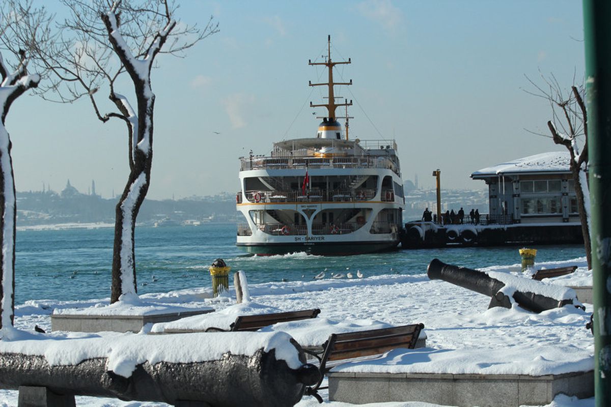 İstanbul\'dan Kartpostallık Kar Manzaralar
