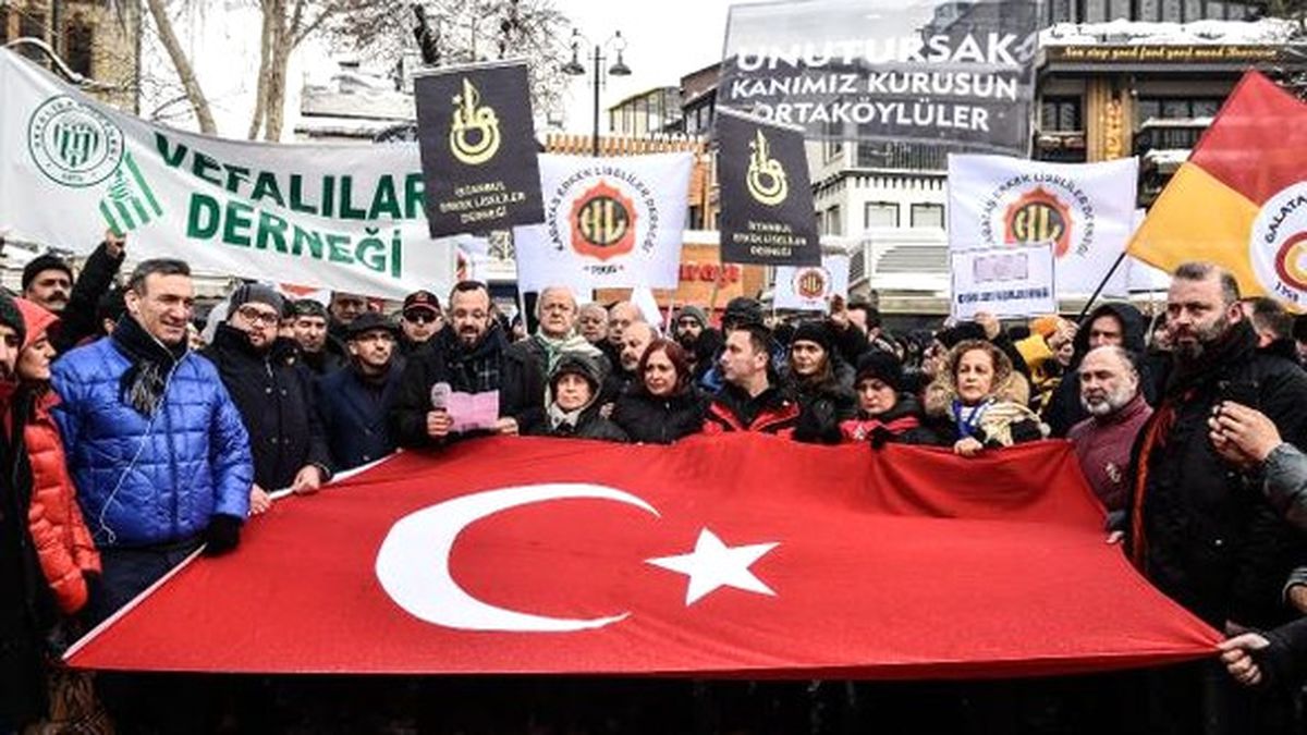 Ortaköy\'de Terör Protesto Edildi...