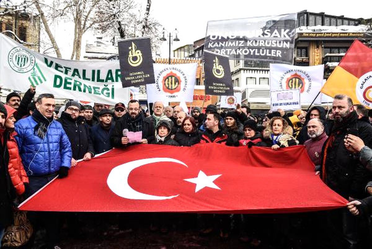 Ortaköy\'de Terör Protesto Edildi...