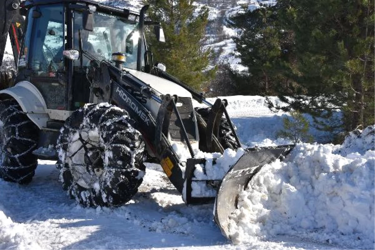 Yoğun Kar Yağışı Sonucu Sinop\'ta 228 Köy Yolu Kapandı