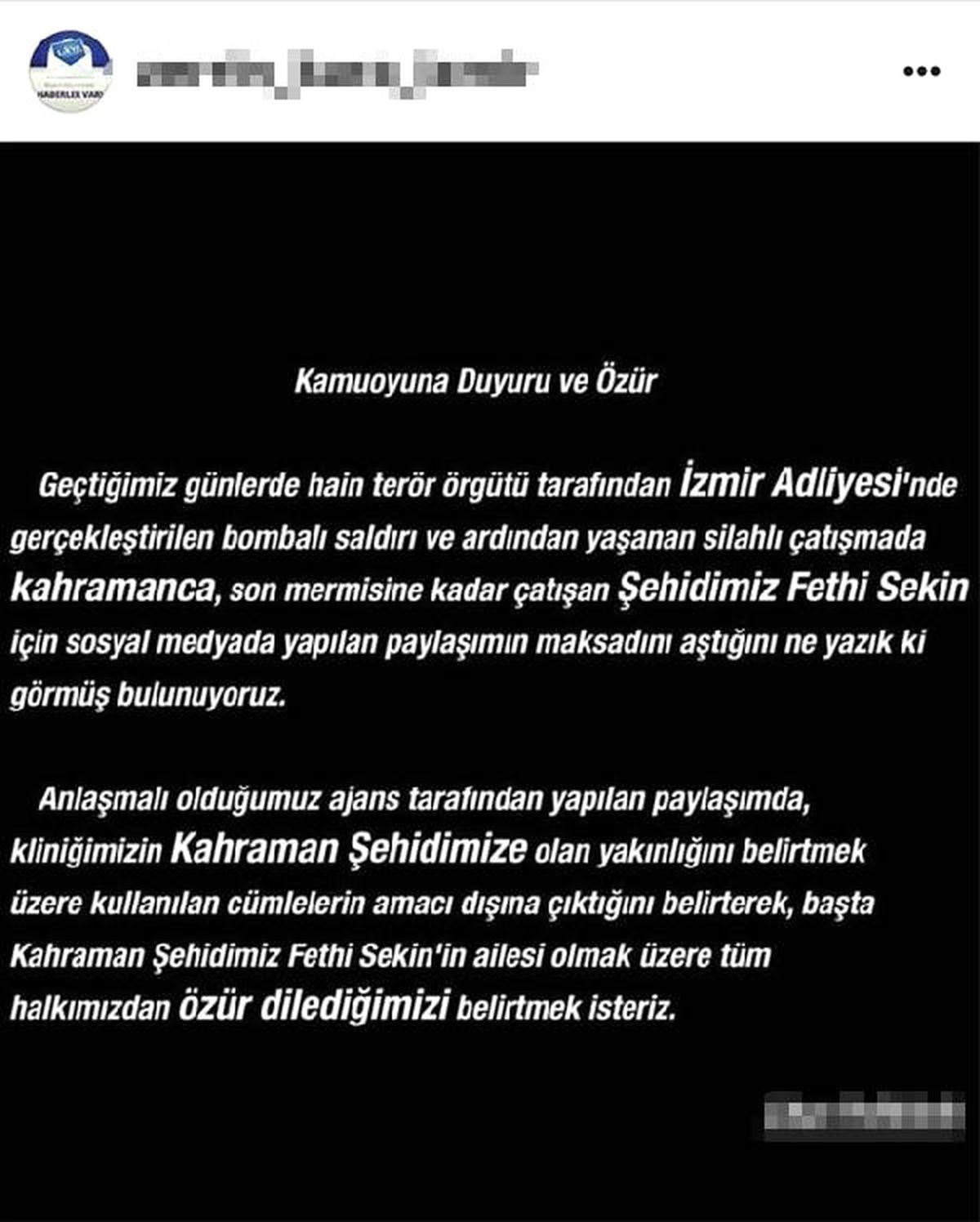 Tepki Çeken Paylaşıma Soruşturma