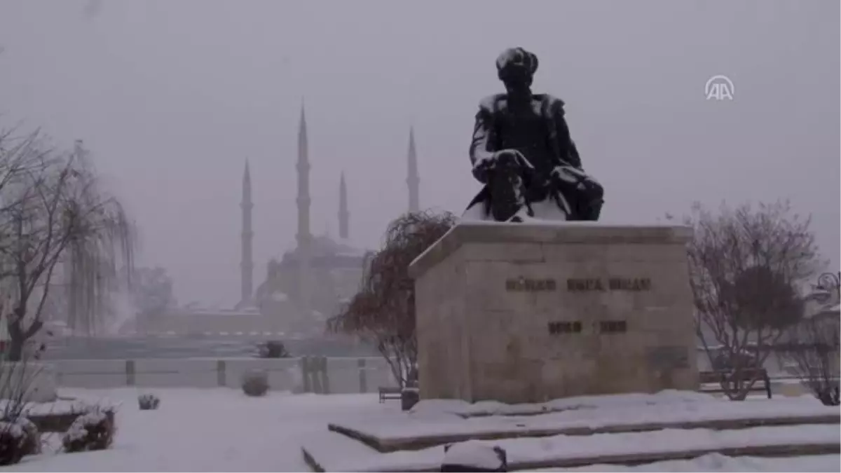 Edirne\'de Eğitime Kar Engeli