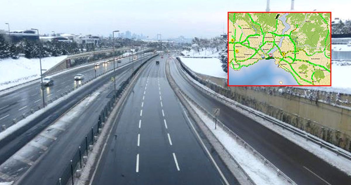 Trafik Denilince Akıllara İlk Gelen Şehir İstanbul\'un Yolları Bomboş