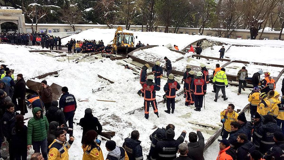 Kar Biriken Tente Cemaatin Üzerine Çöktü