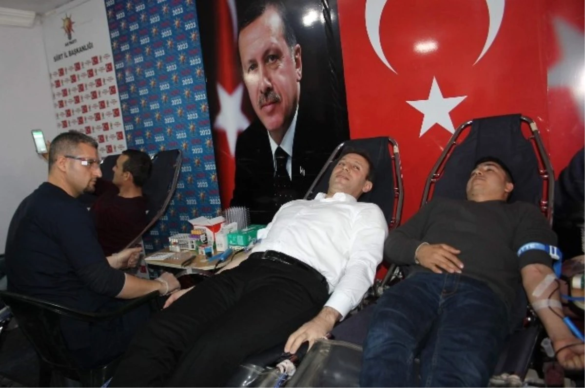 AK Parti Siirt İl Başkanlığından Kan Bağışı