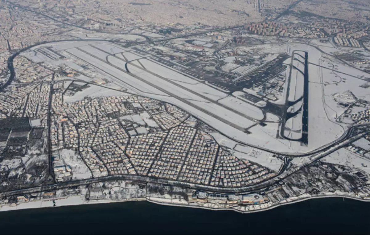 Beyaza Bürünen İstanbul\'un Havadan Görüntüleri