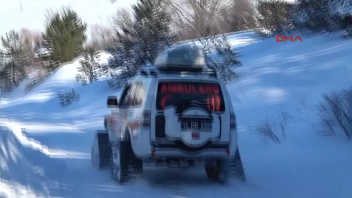 Bolu - Kalp Hastası, Paletli Ambulansla Hastaneye Kaldırıldı