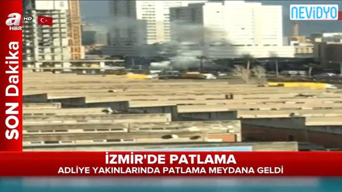İzmir\'de Adliye Yakınlarında Patlama