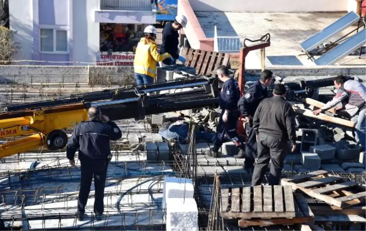 Kırılan Vinç Kolunun Altında Kalan İşçi, Feci şekilde Can Verdi