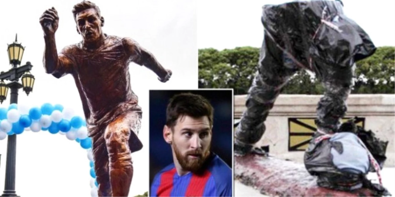 Messi\'nin Heykeline Saldırı!