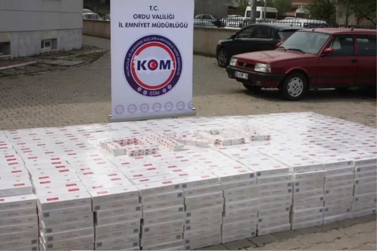Ordu\'da Kaçak Sigara Operasyonu