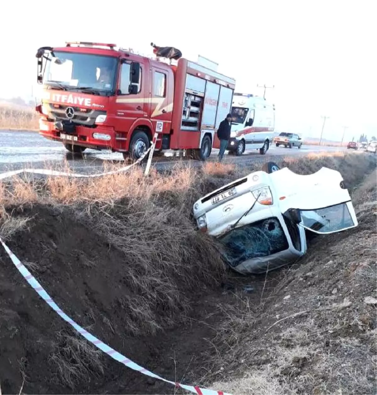 Şarampole Yuvarlanan Kamyonetin Sürücüsü Öldü