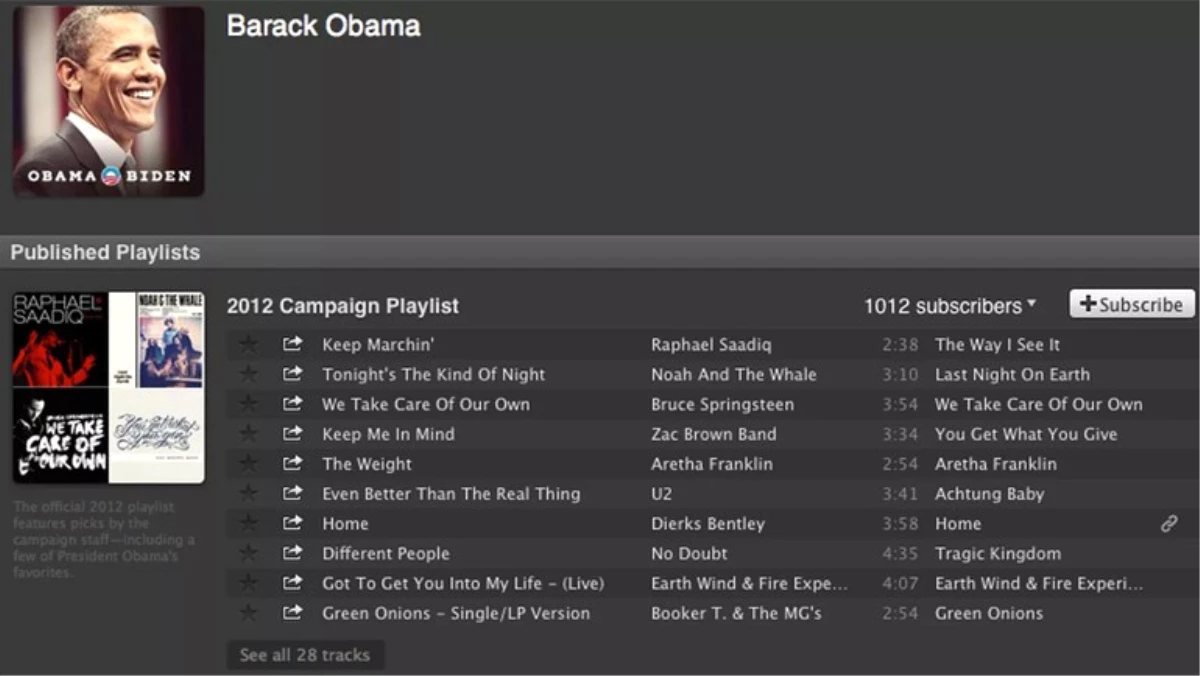 Spotify\'dan Obama\'ya İş Teklifi!