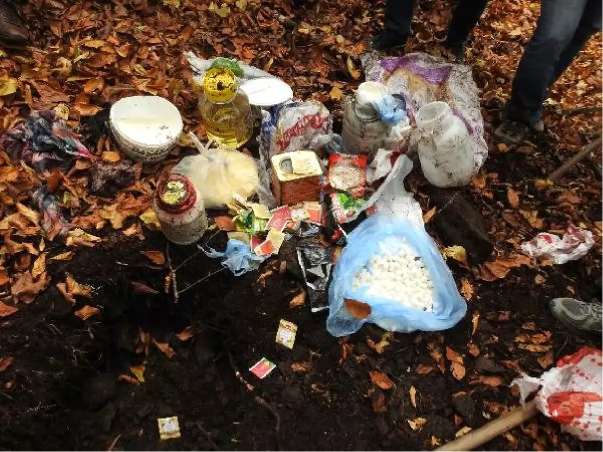 Karadeniz Yaylalarında PKK\'lıların Erzak Depoları İmha Edildi