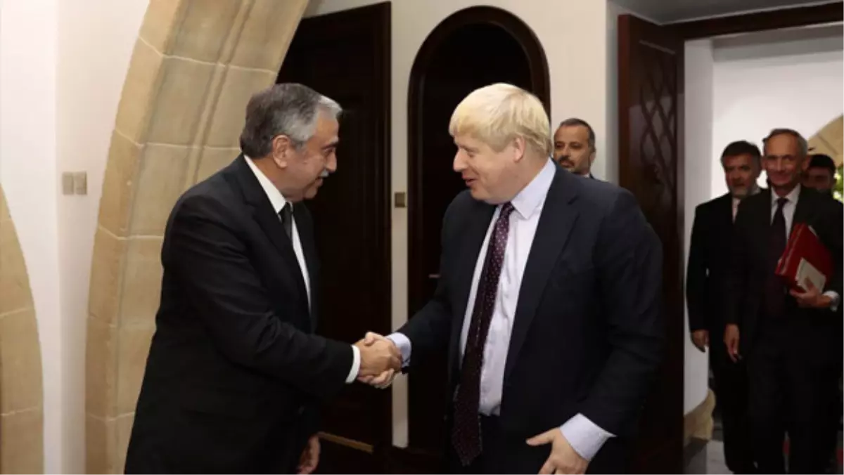 KKTC Cumhurbaşkanı Akıncı, İngiltere Dışişleri Bakanı Johnson ile Görüştü