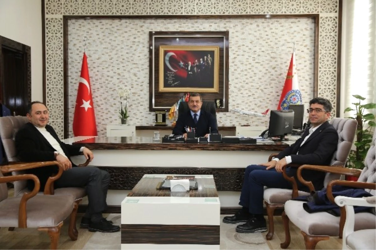 Başkan Sarıoğlu, İl Emniyet Müdürü Uzunkaya\'yı Ziyaret Etti