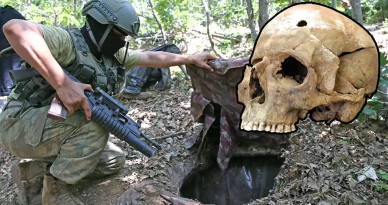 PKK Sığınağında Kafatasından Vurulmuş İskelet Bulundu