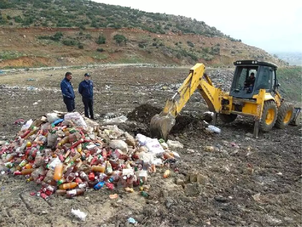 İslahiye\'de Tarihi Geçmiş Gıdalar İmha Edildi