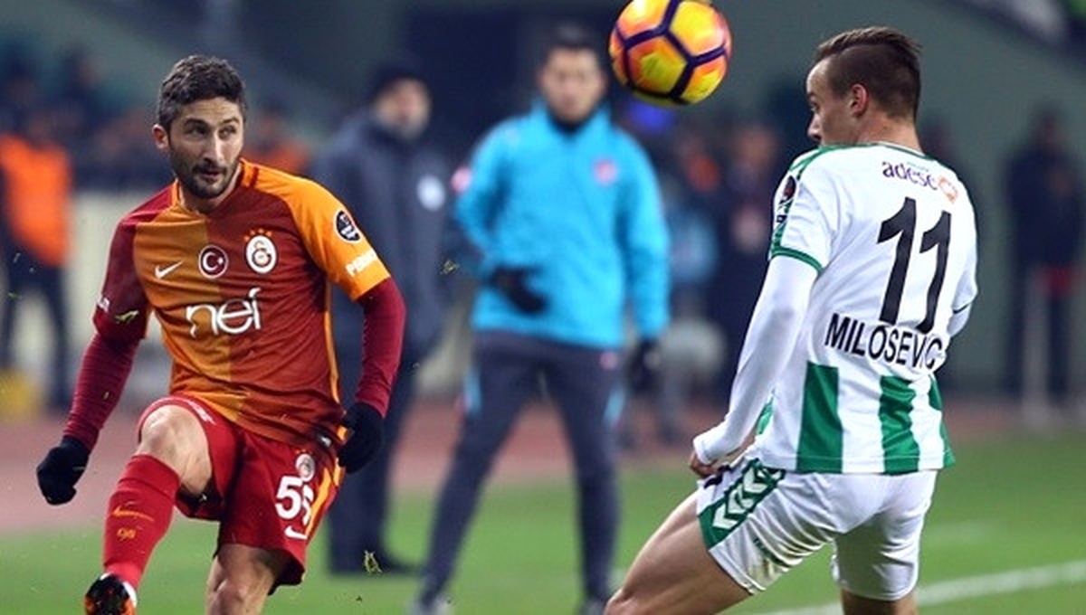 Konyaspor Galatasaray\'a Fark Attı Ama Gol Atamadı!
