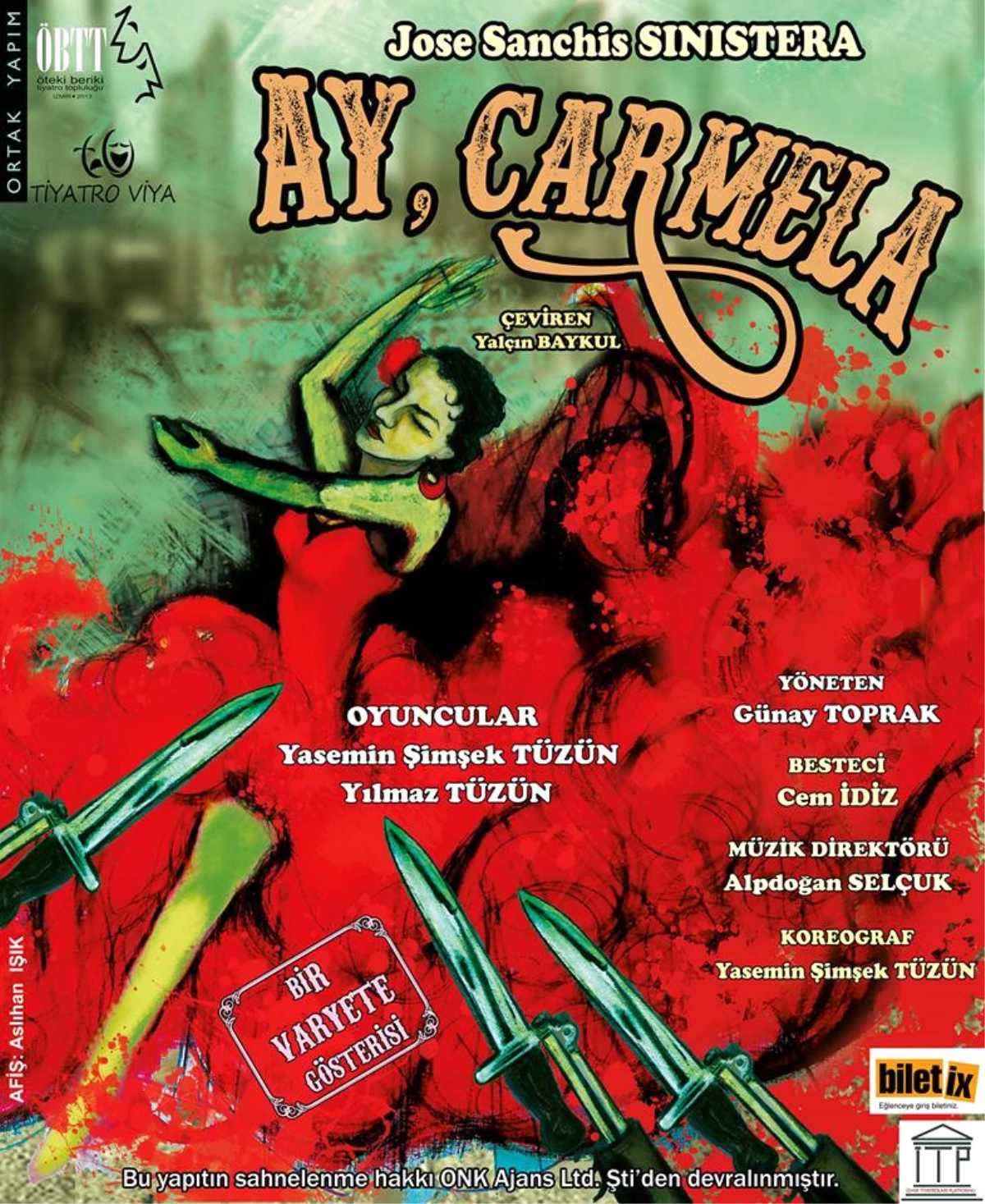 Ay, Carmela" 25 Ocak\'ta İzmir Sanat\'ta