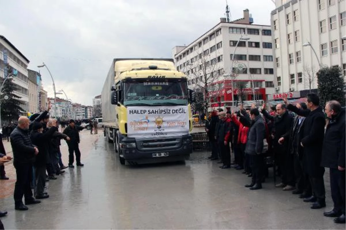 Bolu\'dan Halep\'e İnsani Yardım Malzemesi