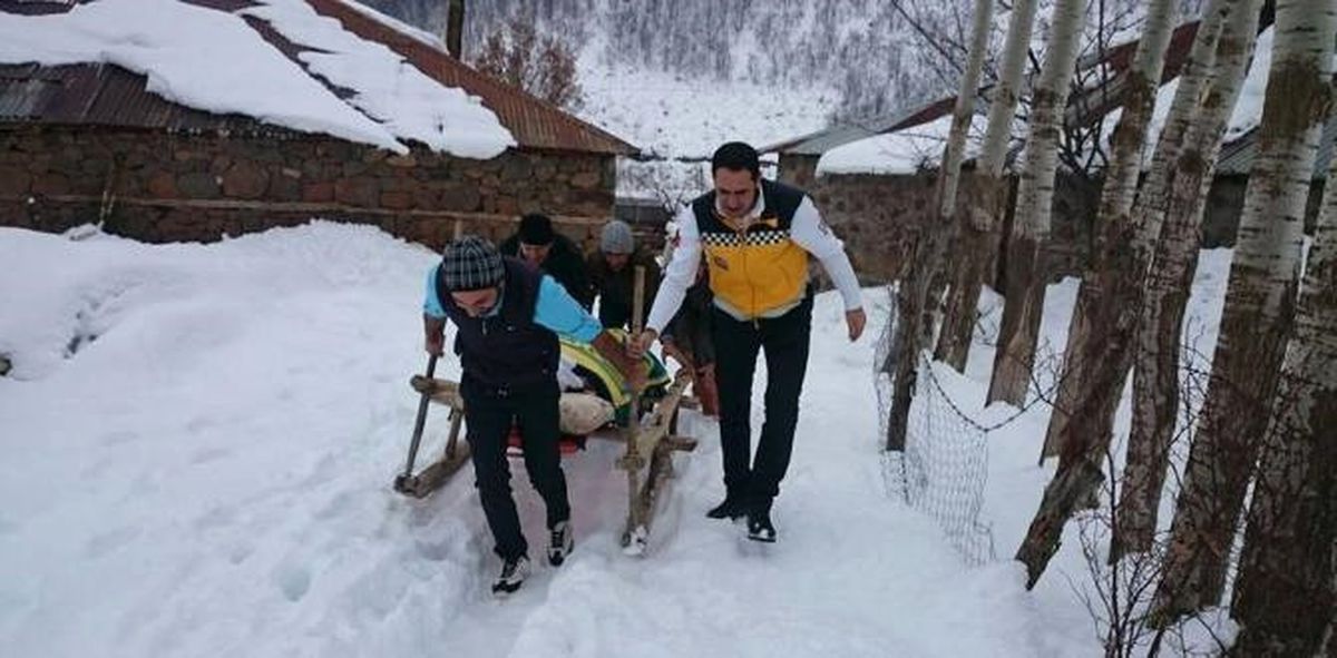 Kızakla Hasta Kurtarma Operasyonu