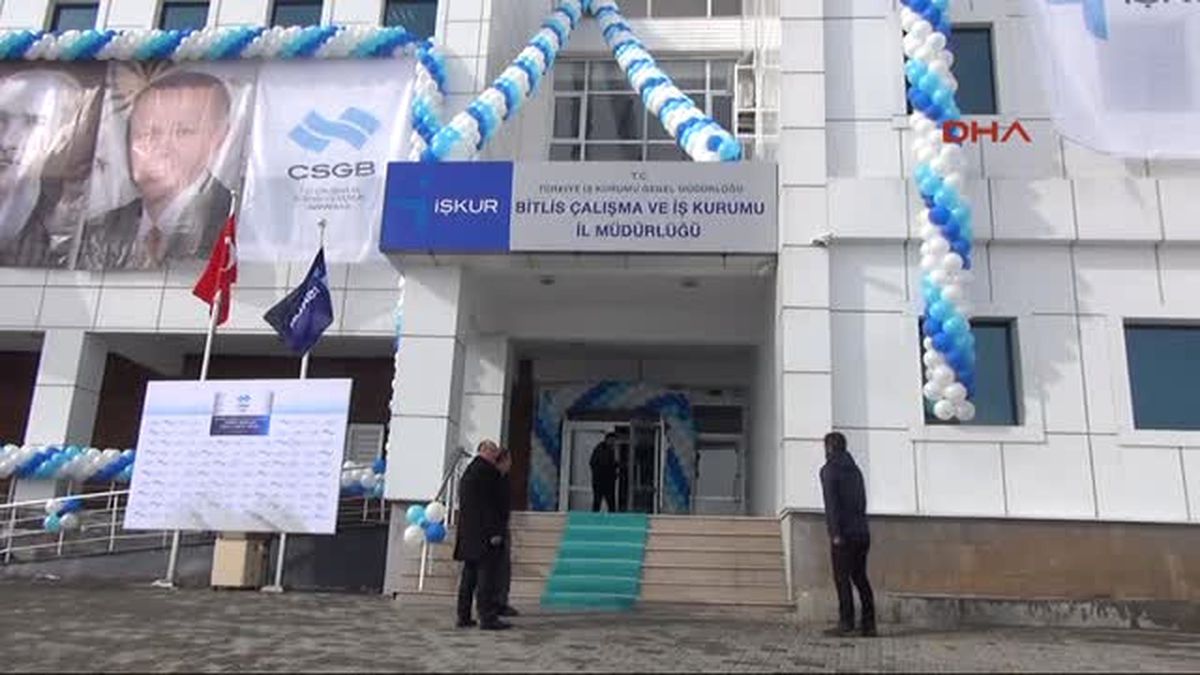 Bitlis Cumhurbaşkanı Erdoğan, Telekonferansla Işkur Bitlis Il Müdürlüğü\'nün Açılışına Katıldı
