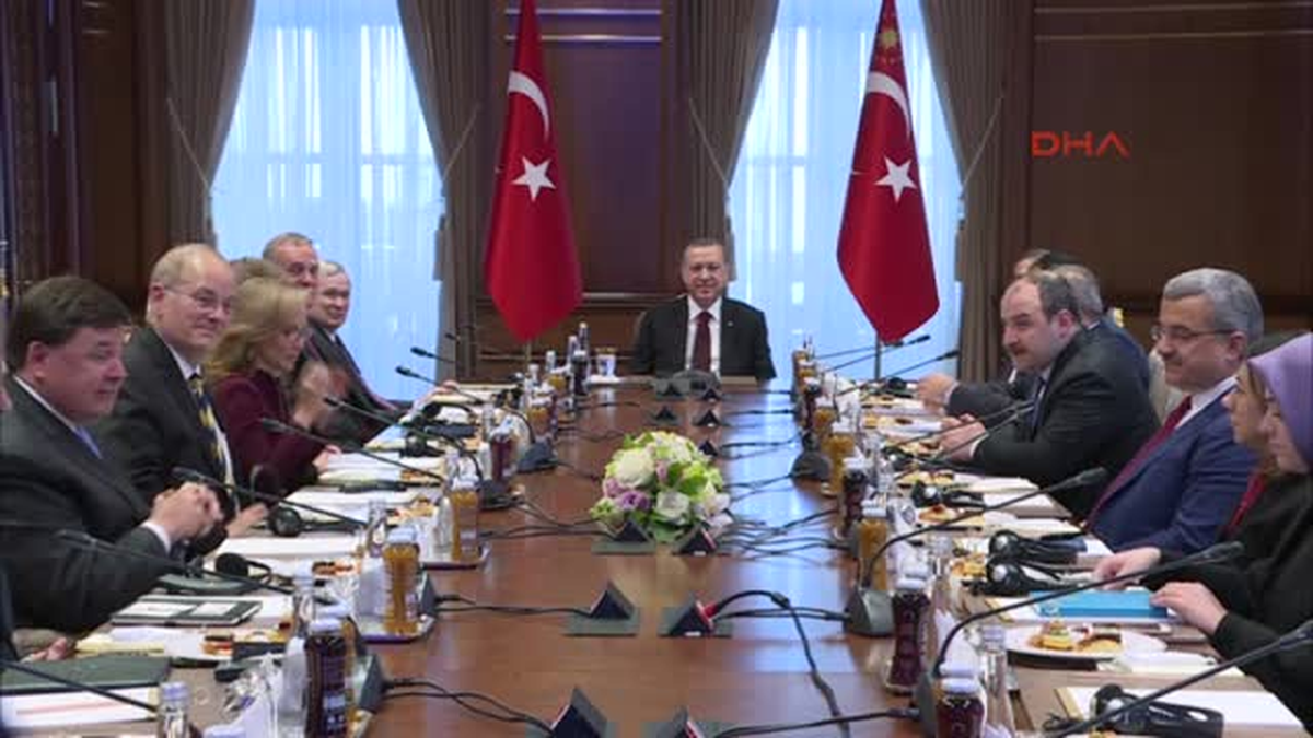 Cumhurbaşkanı Erdoğan Atlantik Konseyi\'ni Kabul Etti