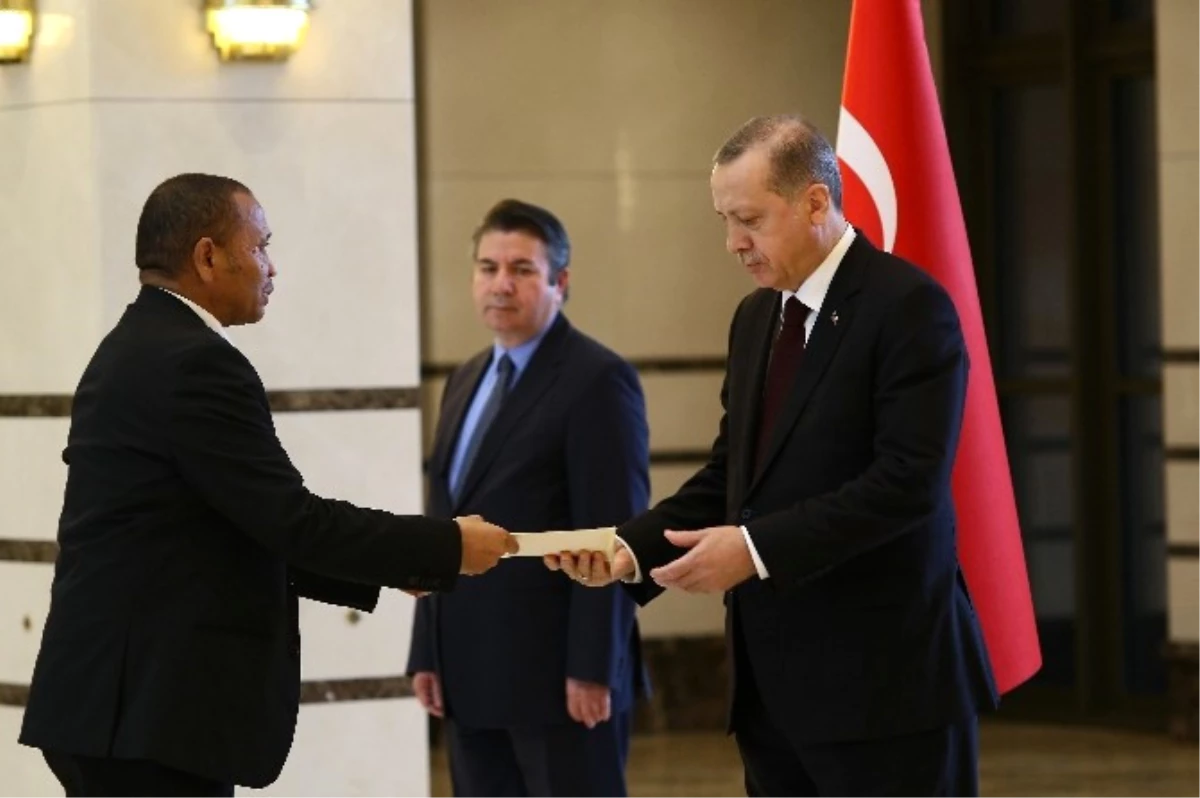 Cumhurbaşkanı Erdoğan Namibya Cumhuriyeti Büyükelçisini Kabul Etti