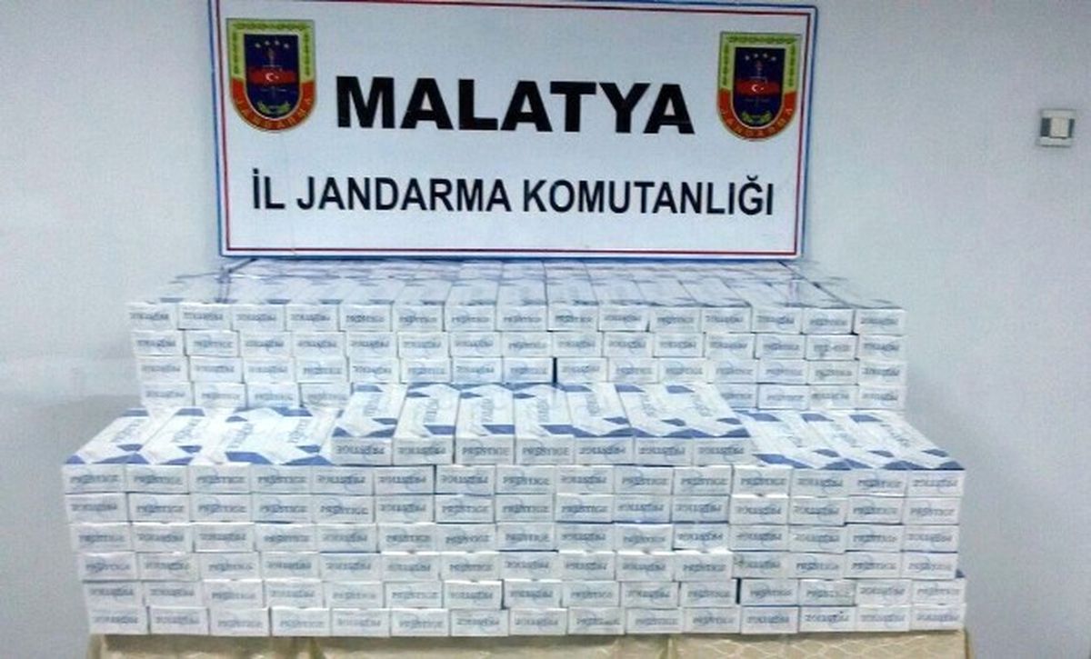 Darende\'de 4 Bin Paket Kaçak Sigara Ele Geçirildi