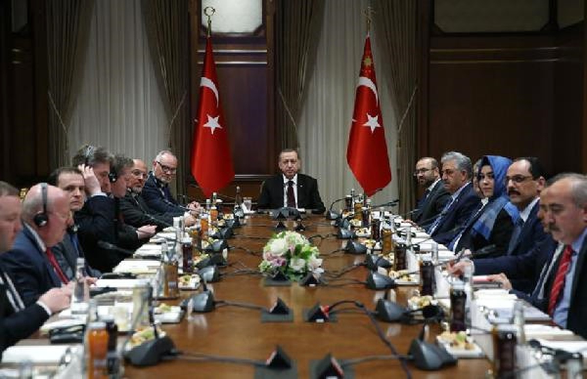 Dha Ankara-Cumhurbaşkanı, Birleşik Krallık Avam Kamarası Dış İlişkiler Komitesi\'ni Kabul Etti