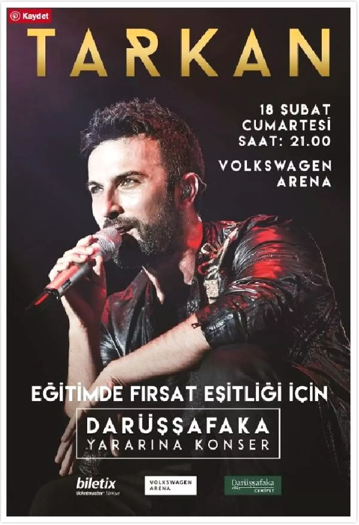 Tarkan Eğitimde Fırsat Eşitliği İçin Darüşşafaka Yararına Söylüyor