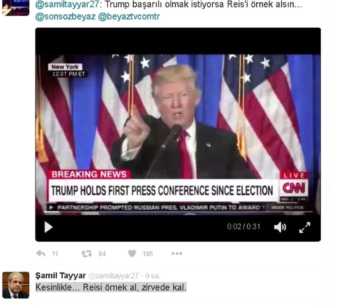 Milletvekili Tayyar\'dan Trump\'a Erdoğan Önerisi