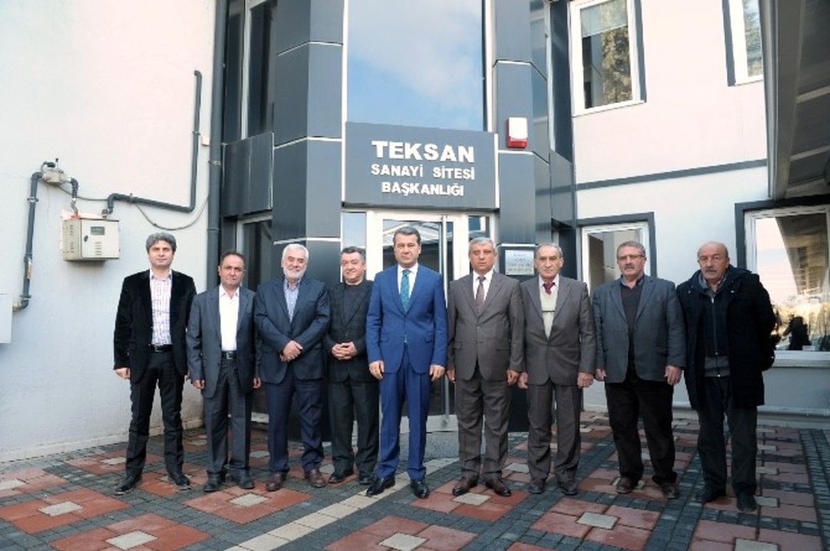 Vali Çelik, Teksan Sanayi Sitesi\'ni Ziyaret Etti