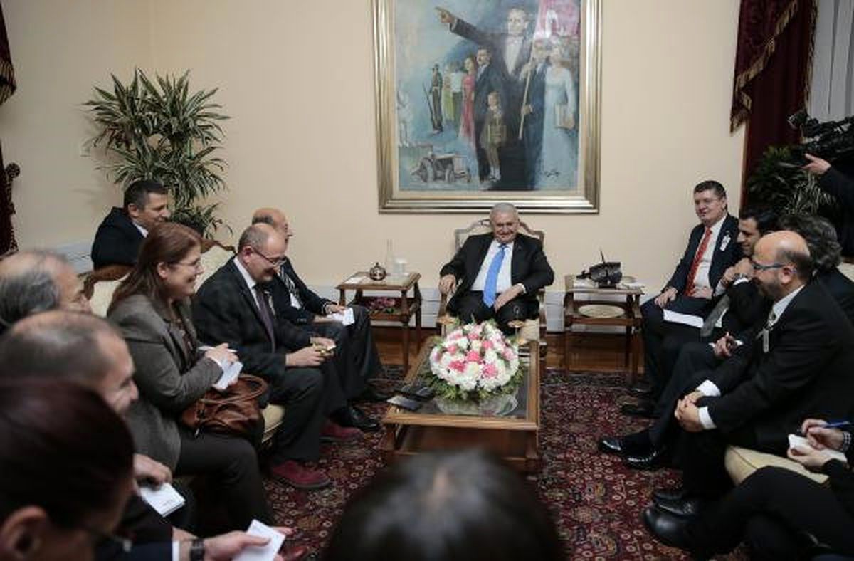 Başbakan Binali Yıldırım, Basın Kuruluşlarının Ankara Temsilcileri ile Görüştü