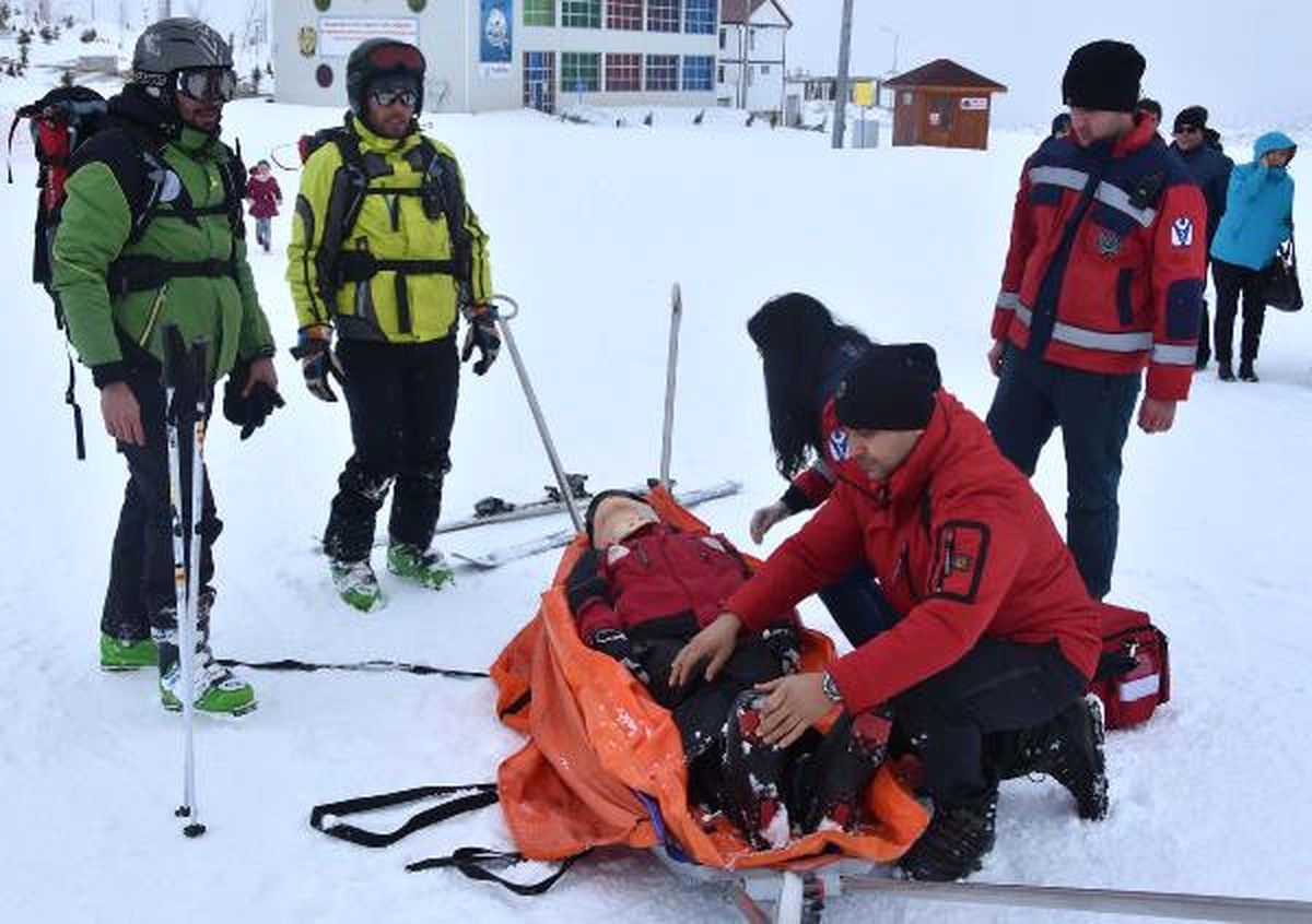 Kayak Merkezinde Güvenlik Tatbikatı