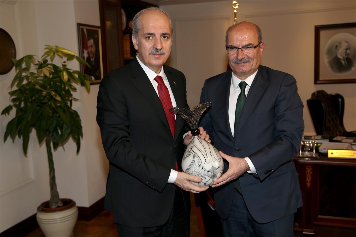Kurtulmuş, ATO Başkanı Baran\'ı Kabul Etti