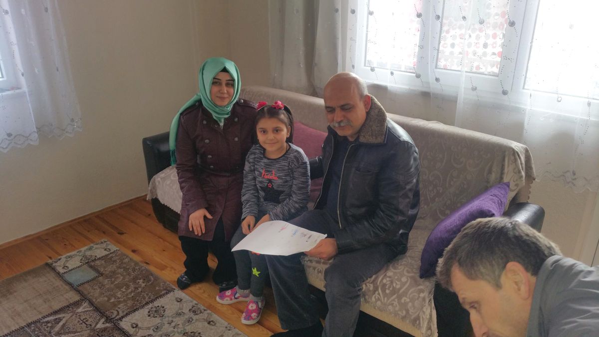 Minik Sena\'dan Başkan Ergün\'e Resimli Teşekkür